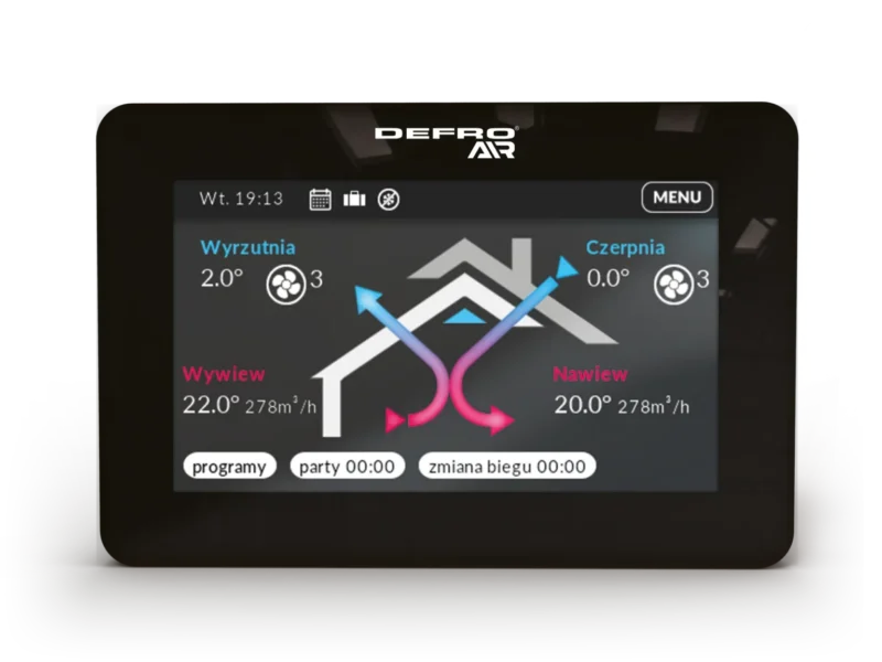 Rekuperacja Defro DRX PLUS H